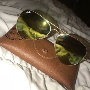Ray-Ban Reflective Aviator Sunglasses